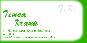 timea kramp business card